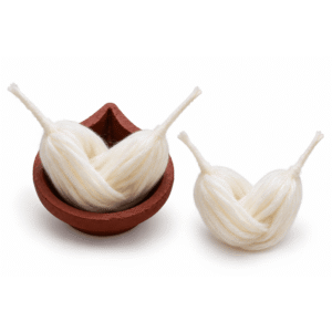Ardhanarishwara Cotton Wicks Pack of 10